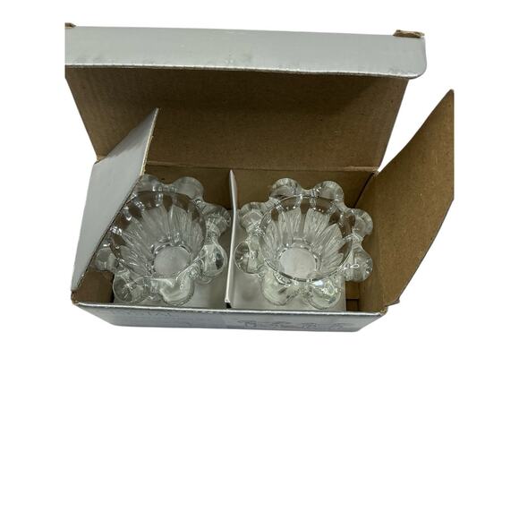 Crystal Candle Holders Heavy Crystal Glass For Votive / Tapered Candles Sets-2 - Picture 11 of 11